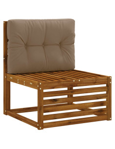 Cuscino per schienale di pallet VIANEN 100% Poliestere Tortora 2