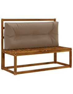 Cuscino per schienale di pallet VIANEN 100% Poliestere Tortora 2