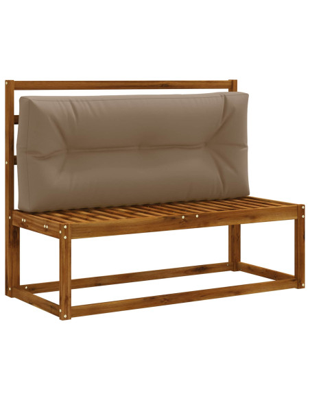 Cuscino per schienale di pallet VIANEN 100% Poliestere Tortora