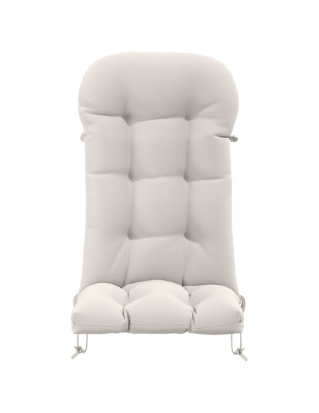 Cuscino per Lounger Sole PUTTEN 100% Poliestere Bianco