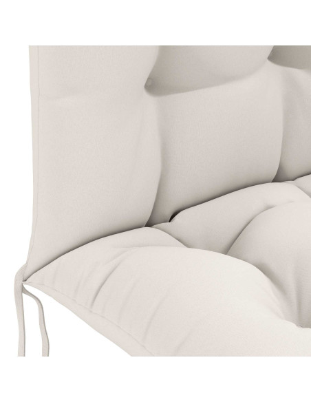 Cuscino per Lounger Sole PUTTEN 100% Poliestere Bianco