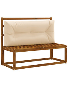 Cuscino per schienale di pallet VIANEN 100% Poliestere Crema 2