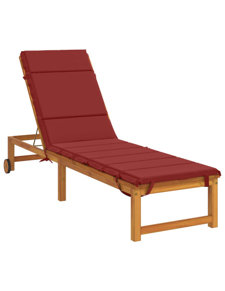 Cuscino per Lettino GEMERT 100% Poliestere Rosso Vino