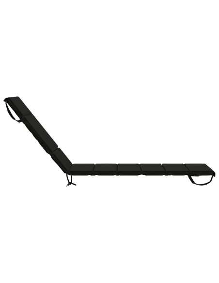 Cuscino per Lettino GEMERT 100% Poliestere Nero 200 x 50 x 3 cm
