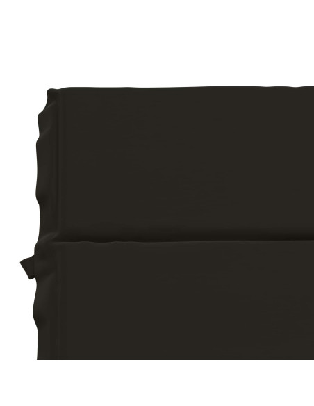 Cuscino per Lettino GEMERT 100% Poliestere Nero 200 x 50 x 3 cm