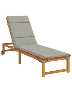 Cuscino per Lettino GEMERT 100% Poliestere Grigio 2
