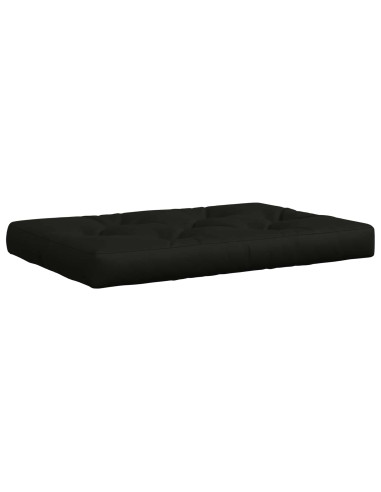 Cuscino per Pallet VIANEN 100% Poliestere Nero 120 x 60 x 12 cm