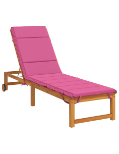 Cuscino per Lettino GEMERT 100% Poliestere Rosa 200 x 50 x 3 cm 2