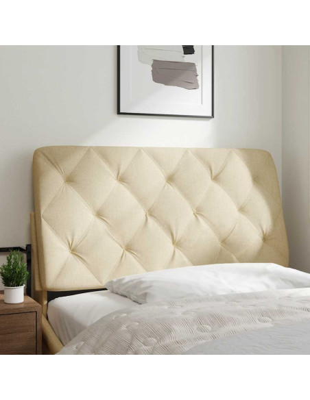 Cuscino Testiera Crema 100 cm in Tessuto