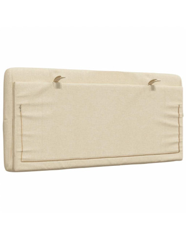 Cuscino Testiera Crema 100 cm in Tessuto