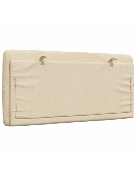 Cuscino Testiera Crema 100 cm in Tessuto