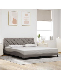 Giroletto senza Materasso Tortora 180x200 cm in Tessuto