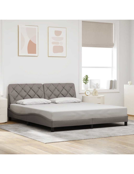 Giroletto senza Materasso Tortora 180x200 cm in Tessuto