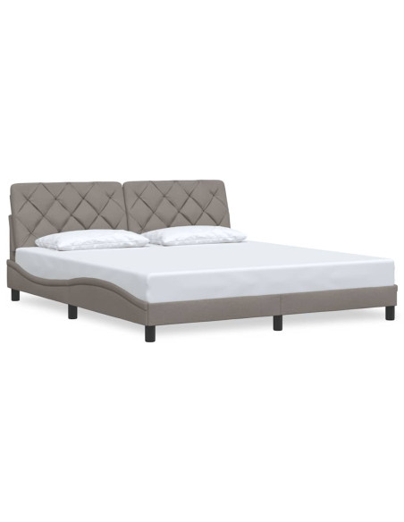 Giroletto senza Materasso Tortora 180x200 cm in Tessuto