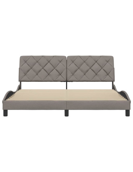 Giroletto senza Materasso Tortora 180x200 cm in Tessuto