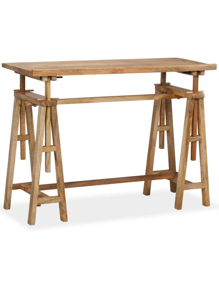 Tavolo da Disegno in Legno Massello di Mango 116x50x76 cm