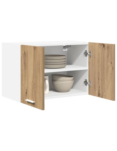 Armadio pensile Rovere Artigiano e Bianco 60 x 31 x 40 cm