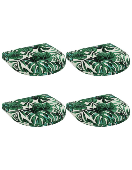 Cuscini per Sedia in 4 Pezzi 4 pz 100% Poliestere