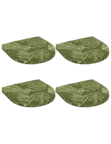 Cuscini per Sedia in 4 Pezzi 4 pz 100% Poliestere