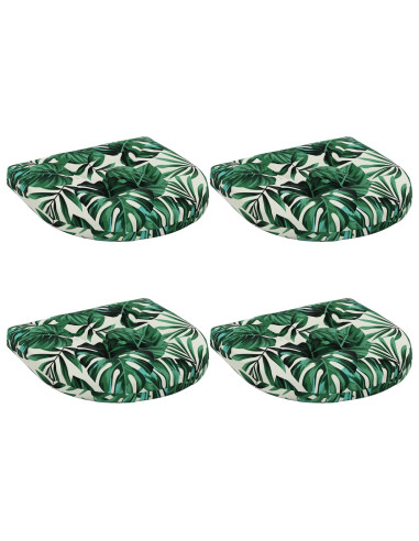 Cuscini per Sedia in 4 Pezzi 4 pz 100% Poliestere