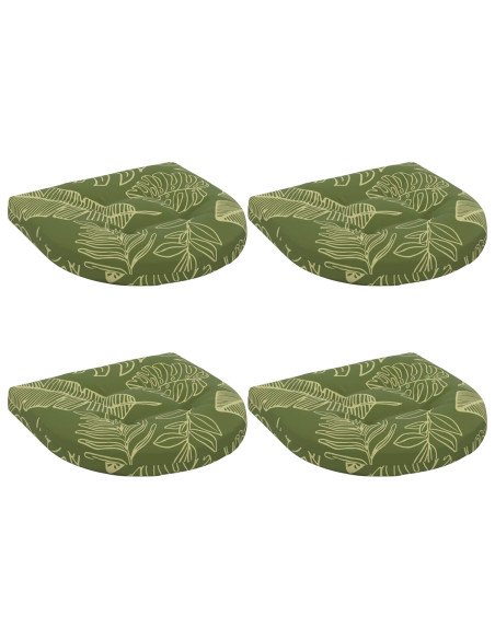 Cuscini per Sedia in 4 Pezzi 4 pz 100% Poliestere