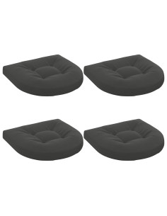 Cuscini per Sedia in 4 Pezzi 4 pz 100% Poliestere Antracite