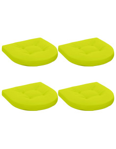 Cuscini per Sedia in 4 Pezzi 4 pz 100% Poliestere