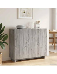 Credenza Sonoma grigio 85,5 x 31 x 75 cm Legno ingegnerizzato