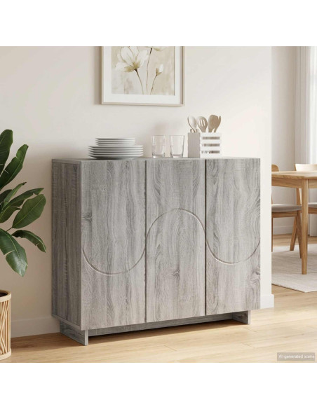 Credenza Sonoma grigio 85,5 x 31 x 75 cm Legno ingegnerizzato
