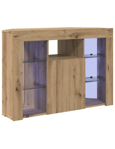 Mobile TV LED Angolare Rovere artigianale 100x40x68cm 2