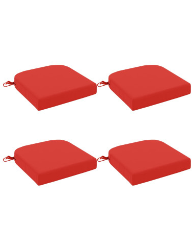 Cuscini per sedile a 4 pezzi SOEST 4 pcs 100% Poliestere Rosso