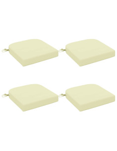 Cuscini per sedile a 4 pezzi SOEST 4 pcs 100% Poliestere Crema