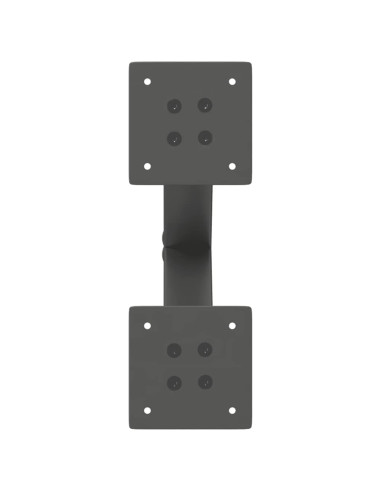 Gambe per Tavolino da Caffè a Forma di X 2 pz Antracite 30x(30-31) cm Acciaio