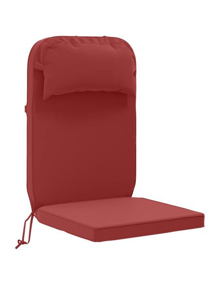 Cuscino per Lounger Sole 100% Poliestere Rosso Vino
