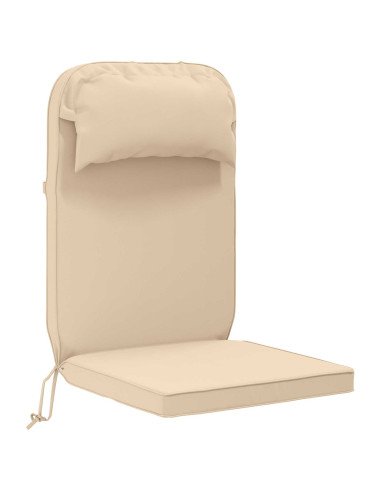 Cuscino per Lounger Sole 100% Poliestere Crema 55 x 124 x 5 cm