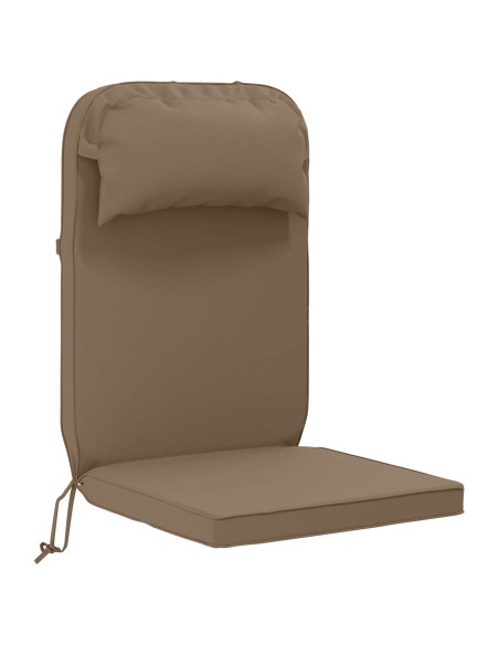 Cuscino per Lounger Sole 100% Poliestere Tortora