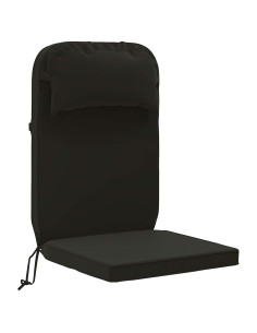 Cuscino per Lounger Sole 100% Poliestere Nero 55 x 124 x 5 cm