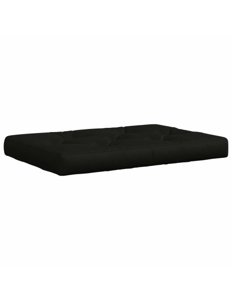 Cuscino per Pallet VIANEN 100% Poliestere Nero 120 x 60 x 12 cm
