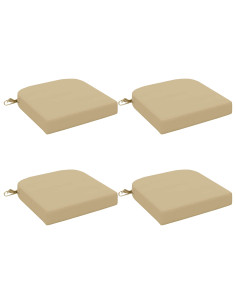 Cuscini per sedile a 4 pezzi SOEST 4 pcs 100% Poliestere Beige