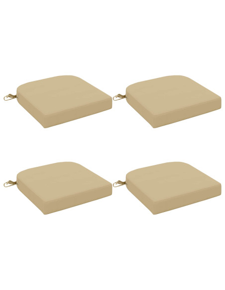 Cuscini per sedile a 4 pezzi SOEST 4 pcs 100% Poliestere Beige