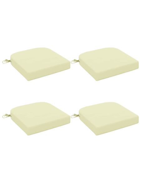 Cuscini per sedile a 4 pezzi SOEST 4 pcs 100% Poliestere Crema