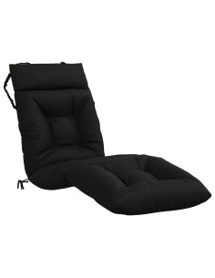 Cuscino per Lettino VIANEN 100% Poliestere Nero 200 x 50 x 8 cm