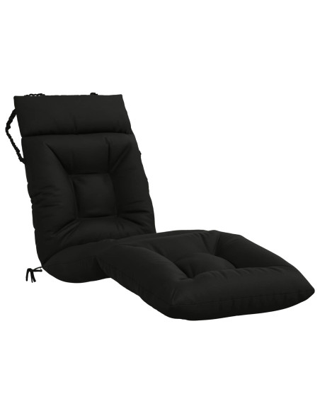 Cuscino per Lettino VIANEN 100% Poliestere Nero 200 x 50 x 8 cm