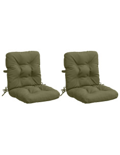Cuscini per Sedia Alta in 2 Pezzi VIANEN 2 pcs 100% Poliestere