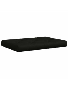 Cuscino per Pallet VIANEN 100% Poliestere Nero 120 x 80 x 12 cm