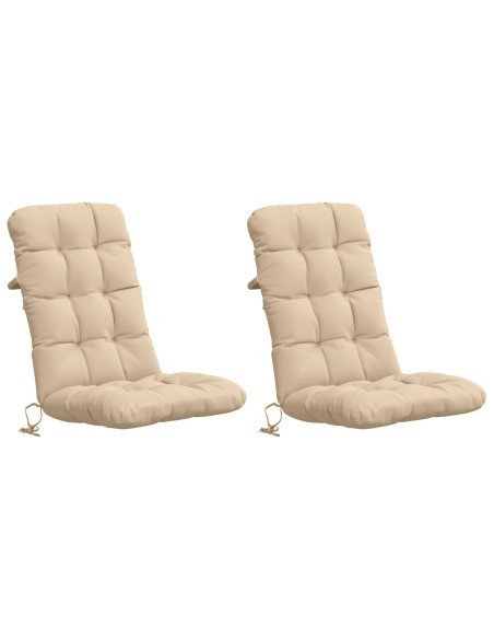 Cuscini per Sedia Alta in 2 Pezzi VIANEN 2 pcs 100% Poliestere