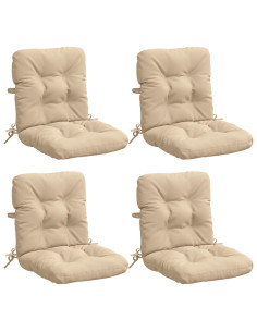Cuscini per Sedia Alta in 4 Pezzi VIANEN 4 pcs 100% Poliestere