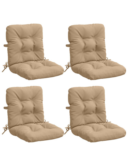 Cuscini per Sedia Alta in 4 Pezzi VIANEN 4 pcs 100% Poliestere