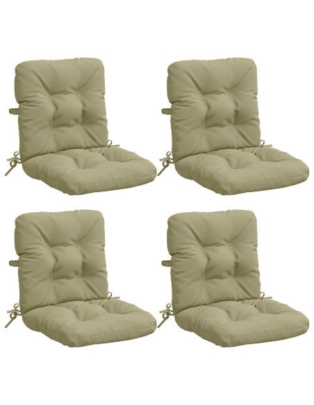 Cuscini per Sedia Alta in 4 Pezzi VIANEN 4 pcs 100% Poliestere