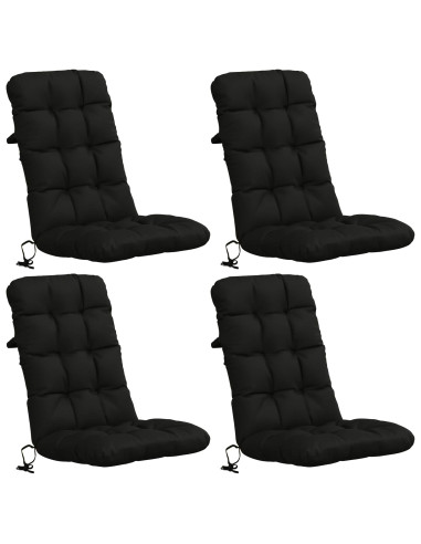 Cuscini per Sedia Alta in 4 Pezzi VIANEN 4 pcs 100% Poliestere